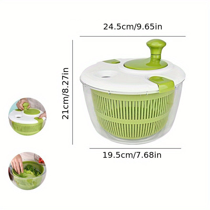 Manual Salad Spinner with Drainer Basket