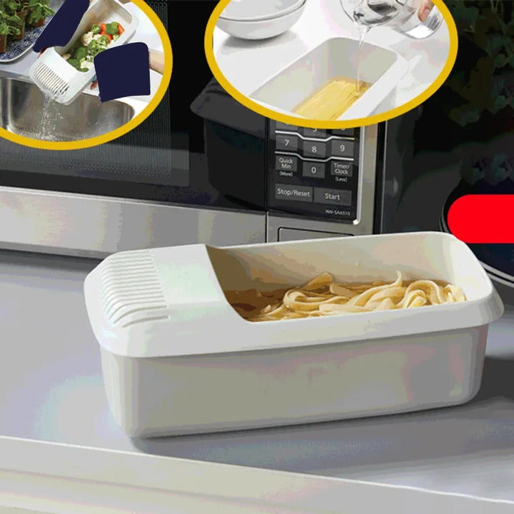 Microwave Noodles Pasta Cooker With Strainer