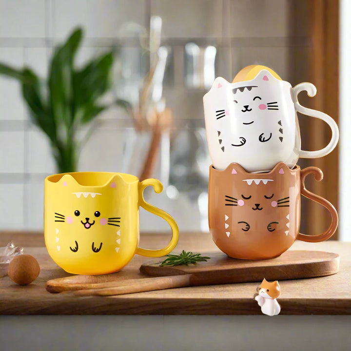 1pc Cute Cartoon Cat Mug