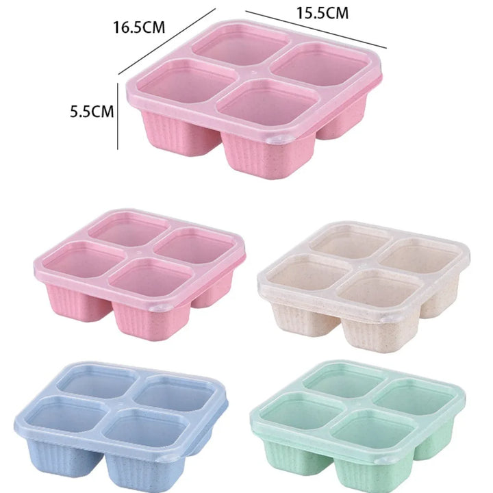 4 Grid Snack Containers