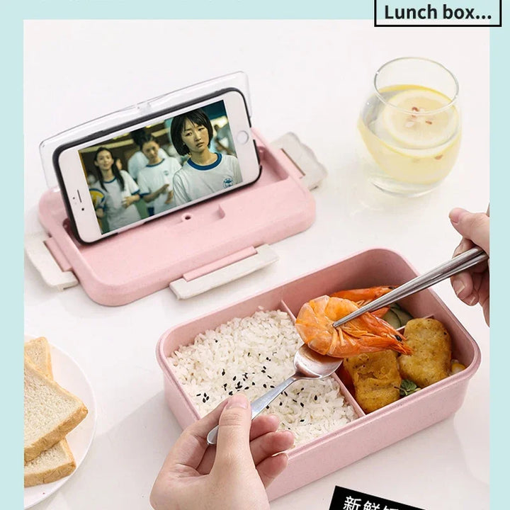 Microwave Lunch Box With Utensils