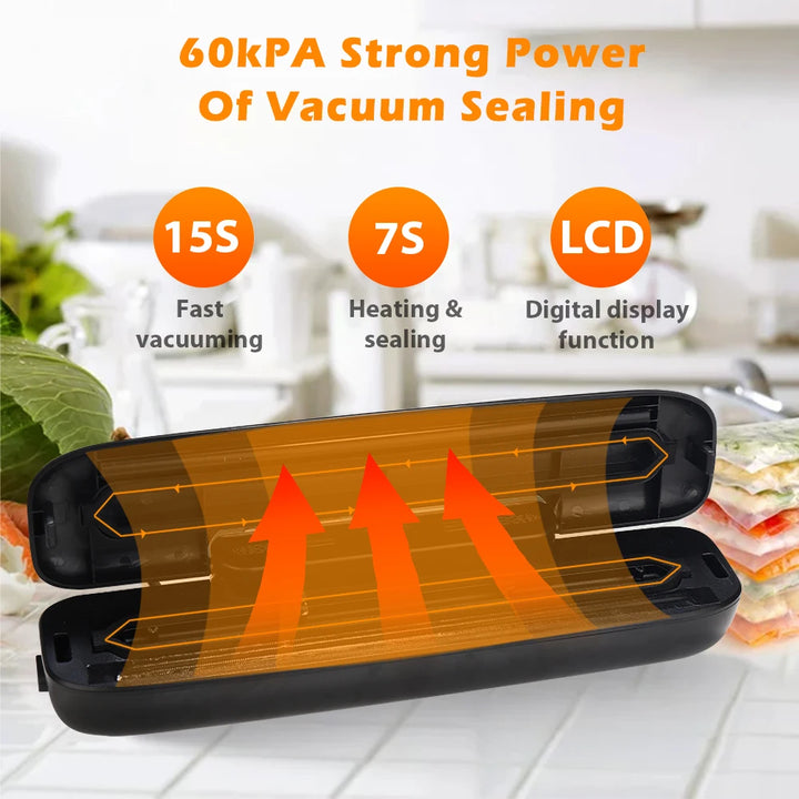 Vacuum Sealer Packaging Machine Food Vacuum Sealer With Free 10pcs Vacuum bags