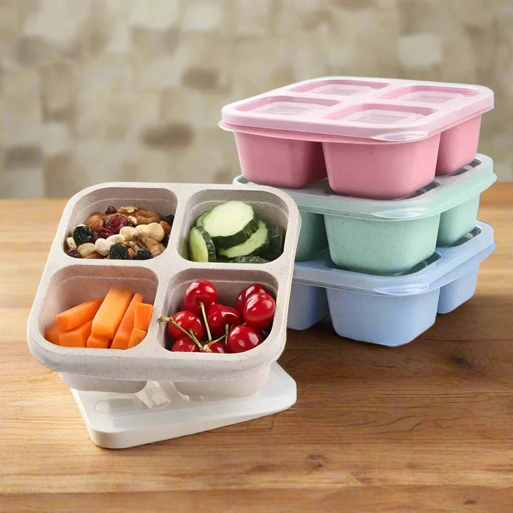 4 Grid Snack Containers