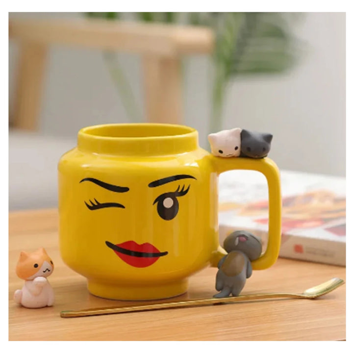 Cartoon Ceramic Mug Cup