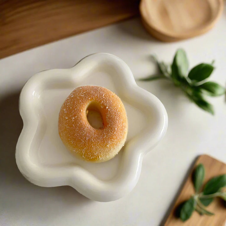 Flower Shaped Funky Ceramic Plate