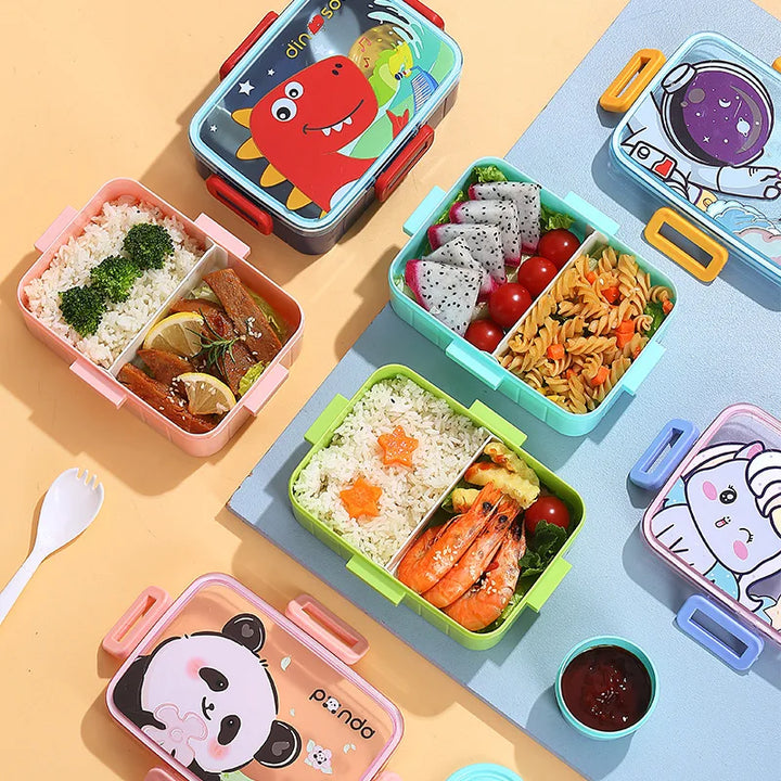 Cute Lunch Box With Compartments for Kids