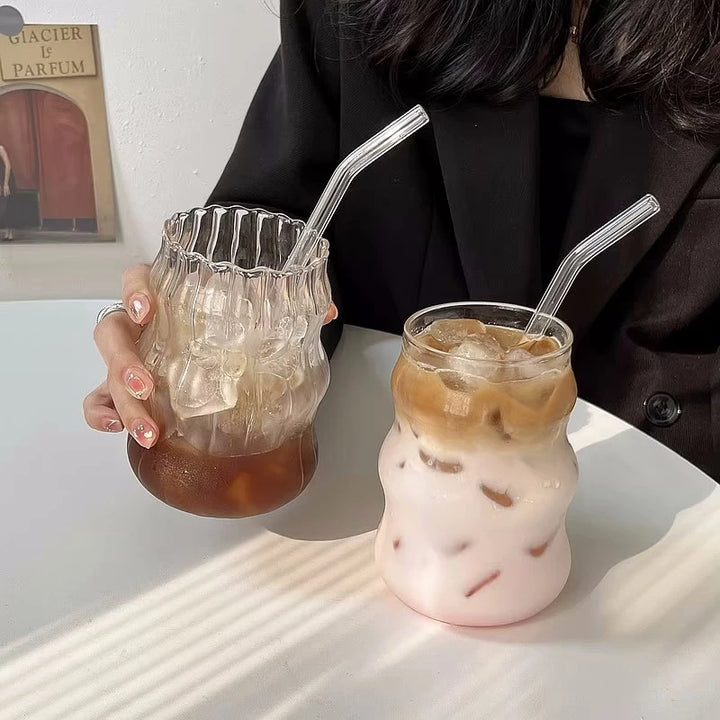 Transparent Trendy Coffee Glass Cup