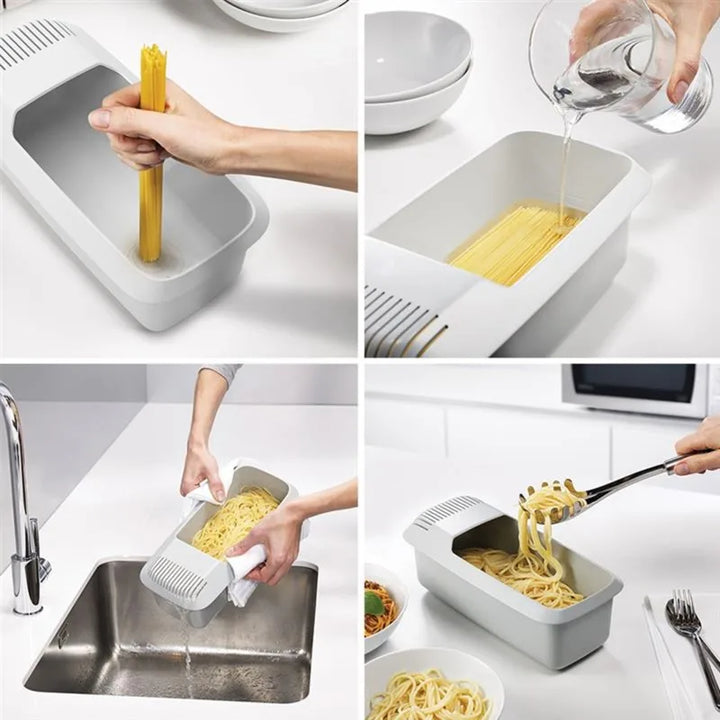 Microwave Noodles Pasta Cooker With Strainer