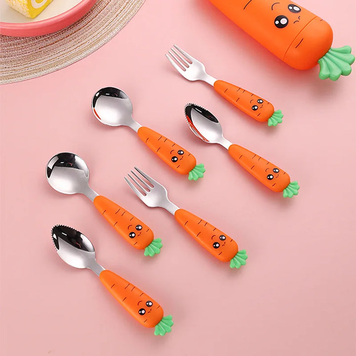 1PC Carrot Utensils For Kids