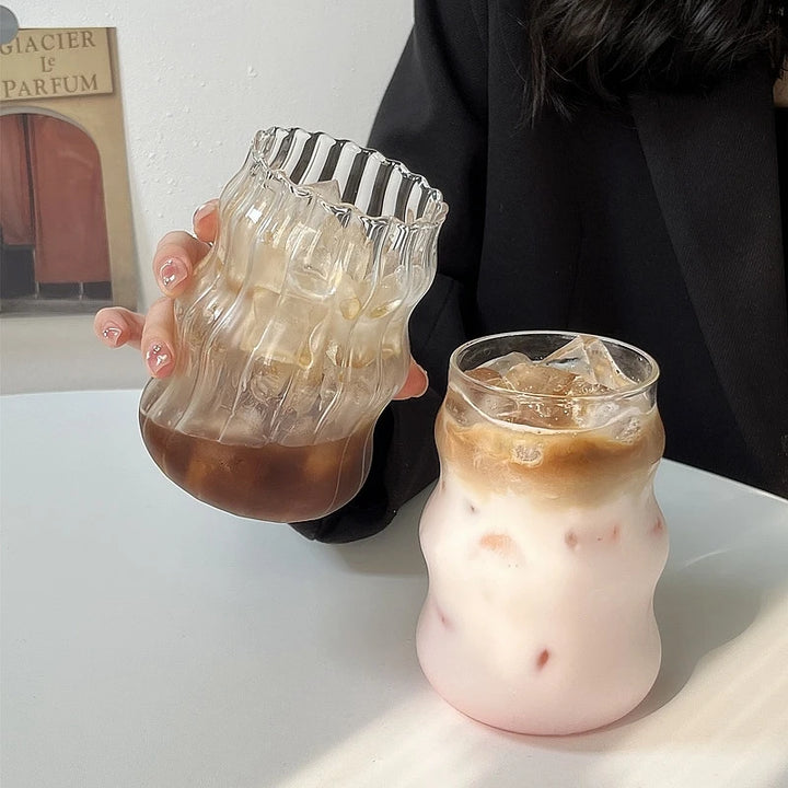 Transparent Trendy Coffee Glass Cup