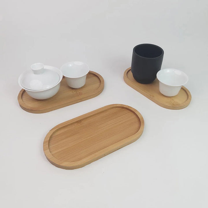 Tableware Solid Wood Round Plate