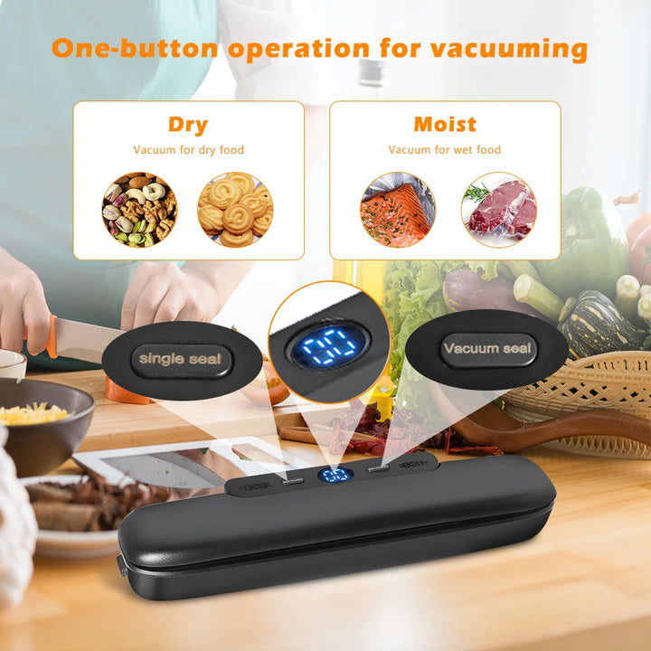 Vacuum Sealer Packaging Machine Food Vacuum Sealer With Free 10pcs Vacuum bags