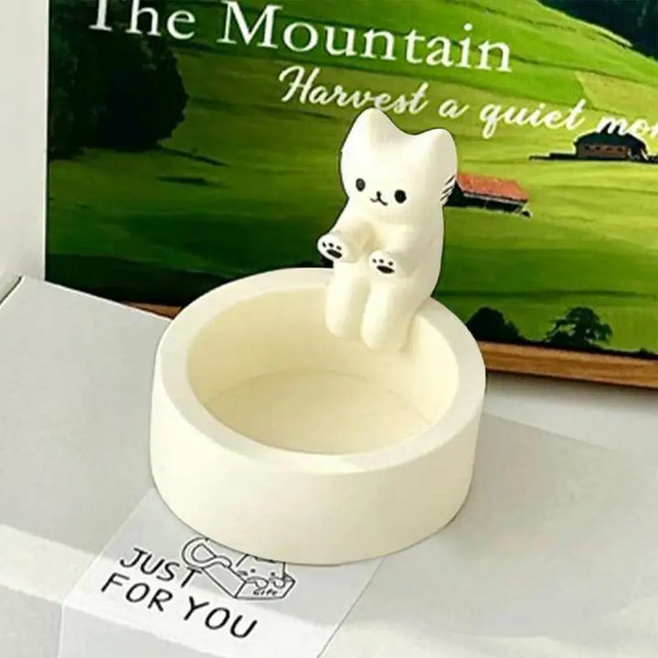 Cute Kitten Candle Holder